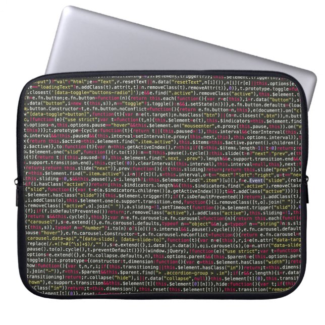 Housse Pour Ordinateur Portable Patters de Developer (Devant)