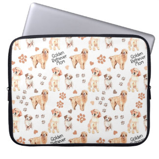 Housse Pour Ordinateur Portable Patters de la mère de Golden Retriever