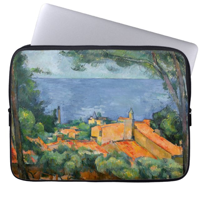 Housse Pour Ordinateur Portable Paul Cezanne - Estaque aux toits rouges (Devant)