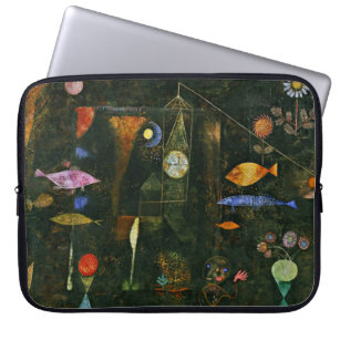 Housse Pour Ordinateur Portable Paul Klee art : Fish Magic, célèbre peinture Klee