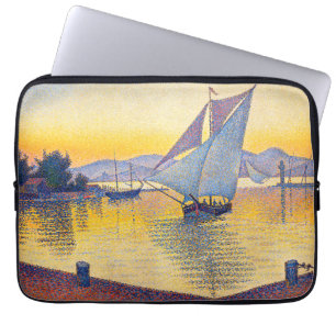 Housse Pour Ordinateur Portable Paul Signac - Le Port au coucher du soleil, Opus 2