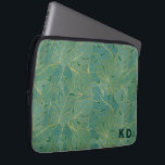 Housse Pour Ordinateur Portable Paume vert et or feuille motif<br><div class="desc">Cette feuille de palmier vert et or,  un motif sans couture,  est une façon élégante et élégante d'envelopper vos cadeaux pour toutes les occasions.</div>