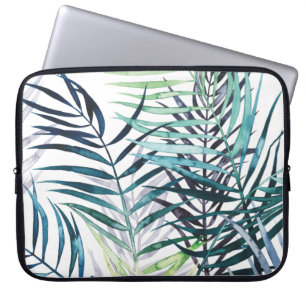 Housse Pour Ordinateur Portable Paumes crépusculaires - feuille tropical