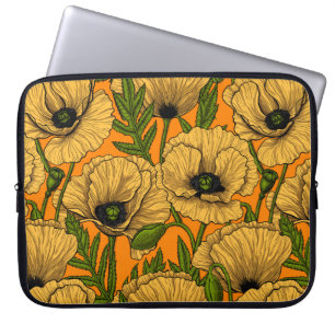 Housse Pour Ordinateur Portable Pavot jaune