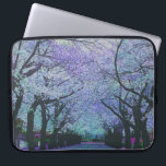 Housse Pour Ordinateur Portable Paysage coloré de fleurs de cerisiers de printemps<br><div class="desc">Paysage coloré de fleurs de cerisiers de printemps. Arbre rangée avec fleurs blanches et lavandes. Disponible sur d'autres produits,  ainsi que sous forme d'affiche et d'impression de toile. Sur demande sur tout produit.</div>