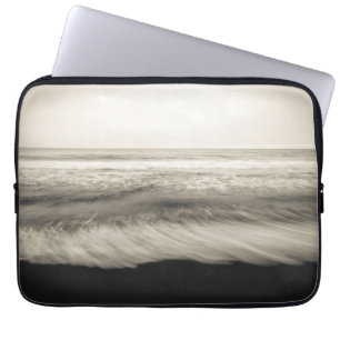 Housse Pour Ordinateur Portable Paysage marin N&B, Hawaï