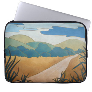 Housse Pour Ordinateur Portable paysage pittoresque coloré et contemporain