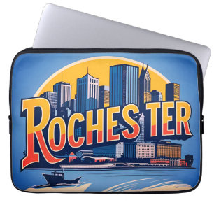 Housse Pour Ordinateur Portable Paysage urbain de Rochester, État de New York, Éta