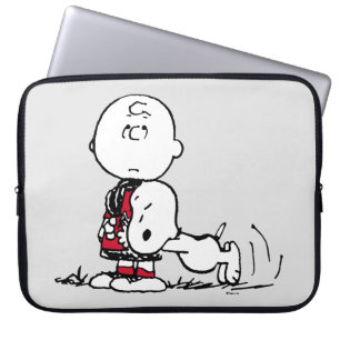 Housse Pour Ordinateur Portable PEANUTS   Motif rouge et noir