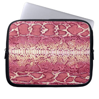 Housse Pour Ordinateur Portable Peau de serpent rose exotique #3