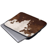 HOUSSE POUR ORDINATEUR PORTABLE PEAU DE VACHE (Devant bas)