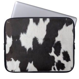Housse Pour Ordinateur Portable peau de vache noir
