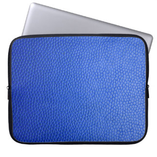 Housse Pour Ordinateur Portable peau en cuir bleu