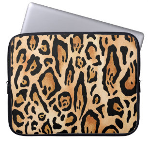Housse Pour Ordinateur Portable Peau léopard : Motif intemporel