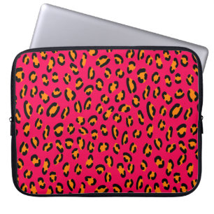 Housse Pour Ordinateur Portable Peaux de jaguar coloré sans couture motif, art ani