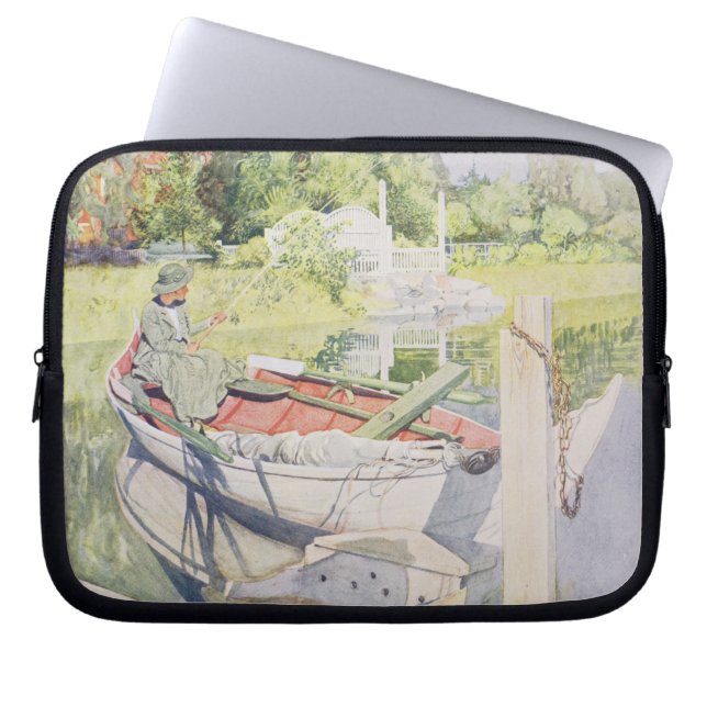 Housse Pour Ordinateur Portable Pêche, 1909 (Devant)