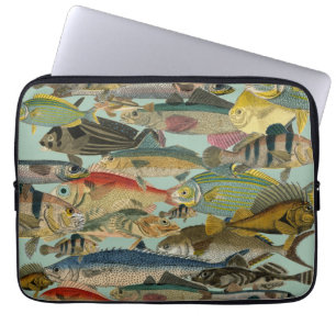Housse Pour Ordinateur Portable Pêcheur Pêcheur En Mer Profonde Pêche Exotique Tro