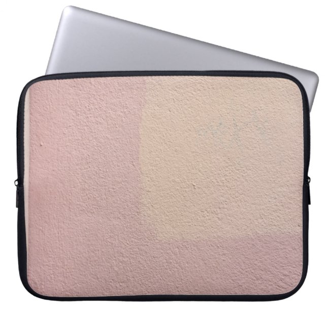 HOUSSE POUR ORDINATEUR PORTABLE PEINTE MUR ROSE (Devant)