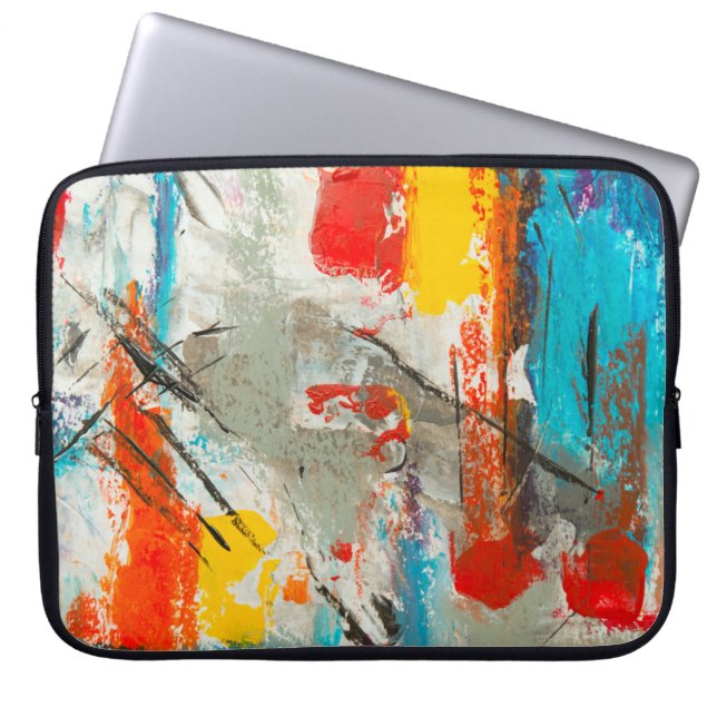 Housse Pour Ordinateur Portable Peinture Abstraite (Devant)