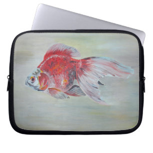Housse Pour Ordinateur Portable Peinture acrylique de Ryukin Goldfish