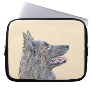 Housse Pour Ordinateur Portable Peinture belge Tervuren - Cute Original Chien Art