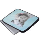Housse Pour Ordinateur Portable Peinture Cesky Terrier - Cute Original Chien Art (Devant bas)