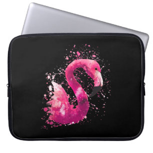 Housse Pour Ordinateur Portable Peinture Flamant rose Rose Aquarelle Peinture Ca