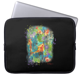 Housse Pour Ordinateur Portable Peinture|Koi Poisson Peinture Zen Japonais Perdu