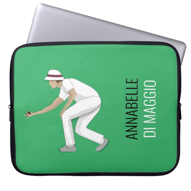 Housse Pour Ordinateur Portable Pelouse Bowls (Devant)