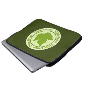Housse Pour Ordinateur Portable PENSEZ GAUCHE PC portable VERT