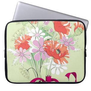 Housse Pour Ordinateur Portable Pépites à ruban : Daisy Bouquet.