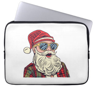 Housse Pour Ordinateur Portable Père Noël - Drôle