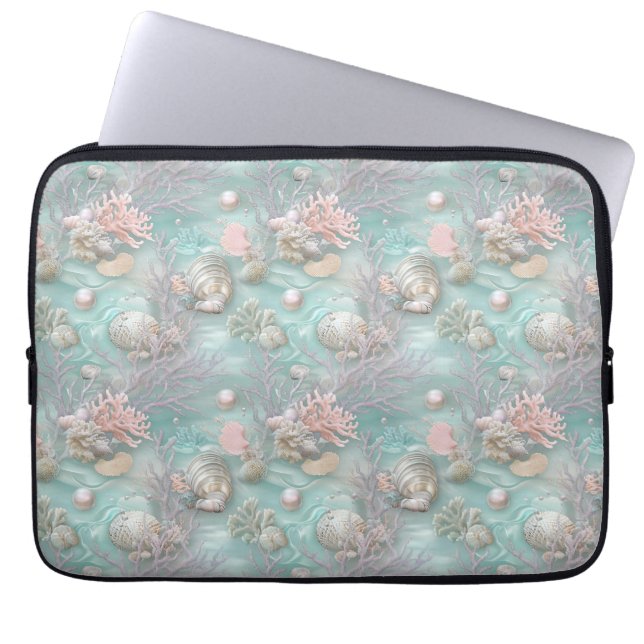 Housse Pour Ordinateur Portable Perles sous la mer (Devant)