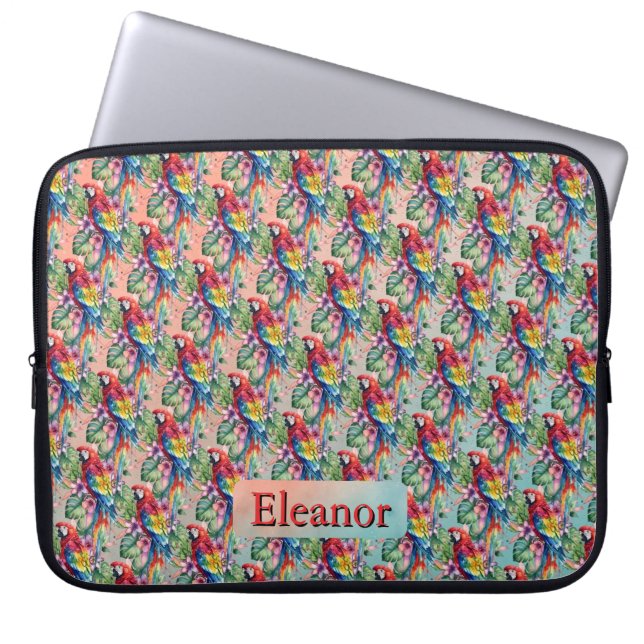 Housse Pour Ordinateur Portable Perroquet (Devant)