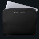 Housse Pour Ordinateur Portable Personalize With Name Black<br><div class="desc">Style: Neoprene Laptop Sleeve 15 inch Protect your laptop with a custom laptop sleeve. Made with 100% neoprene, these lightweight and water resistant sleeves look great with your photos, text, or designs. Great for travel or just day-to-day use, custom laptop sleeves come in three sizes to fit your device and...</div>