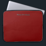 Housse Pour Ordinateur Portable Personalize With Name Dk Red<br><div class="desc">Style: Neoprene Laptop Sleeve 15 inch Protect your laptop with a custom laptop sleeve. Made with 100% neoprene, these lightweight and water resistant sleeves look great with your photos, text, or designs. Great for travel or just day-to-day use, custom laptop sleeves come in three sizes to fit your device and...</div>