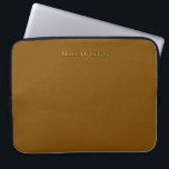 Housse Pour Ordinateur Portable Personalize With Name Initials Brown<br><div class="desc">Style: Neoprene Laptop Sleeve 15 inch Protect your laptop with a custom laptop sleeve. Made with 100% neoprene, these lightweight and water resistant sleeves look great with your photos, text, or designs. Great for travel or just day-to-day use, custom laptop sleeves come in three sizes to fit your device and...</div>