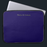 Housse Pour Ordinateur Portable Personalize With Name Initials Dk Blue<br><div class="desc">Style: Neoprene Laptop Sleeve 15 inch Protect your laptop with a custom laptop sleeve. Made with 100% neoprene, these lightweight and water resistant sleeves look great with your photos, text, or designs. Great for travel or just day-to-day use, custom laptop sleeves come in three sizes to fit your device and...</div>