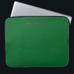 Housse Pour Ordinateur Portable Personalize With Name Initials Green<br><div class="desc">Style: Neoprene Laptop Sleeve 15 inch Protect your laptop with a custom laptop sleeve. Made with 100% neoprene, these lightweight and water resistant sleeves look great with your photos, text, or designs. Great for travel or just day-to-day use, custom laptop sleeves come in three sizes to fit your device and...</div>