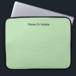 Housse Pour Ordinateur Portable Personalize With Name Initials Mint Green<br><div class="desc">Style: Neoprene Laptop Sleeve 15 inch Protect your laptop with a custom laptop sleeve. Made with 100% neoprene, these lightweight and water resistant sleeves look great with your photos, text, or designs. Great for travel or just day-to-day use, custom laptop sleeves come in three sizes to fit your device and...</div>