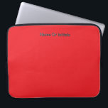 Housse Pour Ordinateur Portable Personalize With Name Initials Red<br><div class="desc">Style: Neoprene Laptop Sleeve 15 inch Protect your laptop with a custom laptop sleeve. Made with 100% neoprene, these lightweight and water resistant sleeves look great with your photos, text, or designs. Great for travel or just day-to-day use, custom laptop sleeves come in three sizes to fit your device and...</div>
