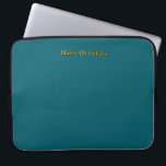 Housse Pour Ordinateur Portable Personalize With Name Initials Teal<br><div class="desc">Style: Neoprene Laptop Sleeve 15 inch Protect your laptop with a custom laptop sleeve. Made with 100% neoprene, these lightweight and water resistant sleeves look great with your photos, text, or designs. Great for travel or just day-to-day use, custom laptop sleeves come in three sizes to fit your device and...</div>