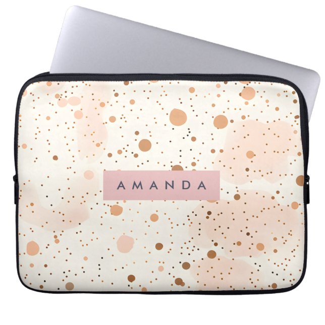 Housse Pour Ordinateur Portable Personalized Pastel Confetti Dot Style (Devant)
