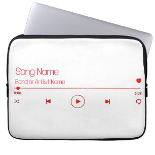 Housse Pour Ordinateur Portable Personnalisable votre musique préférée