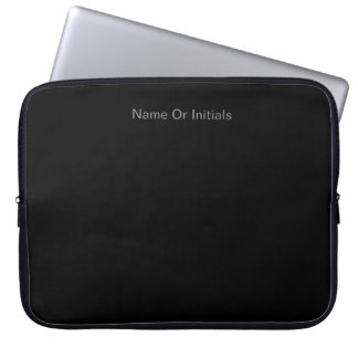 Housse Pour Ordinateur Portable Personnaliser avec nom noir