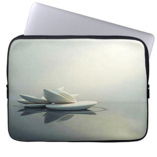 Housse Pour Ordinateur Portable Pétales flottants en pierre