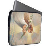 Housse Pour Ordinateur Portable Petit ange bébé tenant des lys (Devant droit)