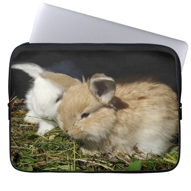 Housse Pour Ordinateur Portable Petit lapin moelleux (Devant)