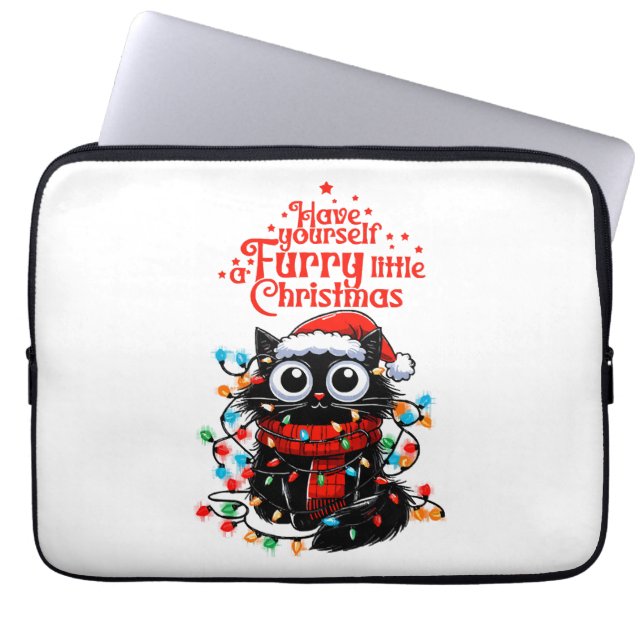 Housse Pour Ordinateur Portable Petit Noël Furry (Devant)