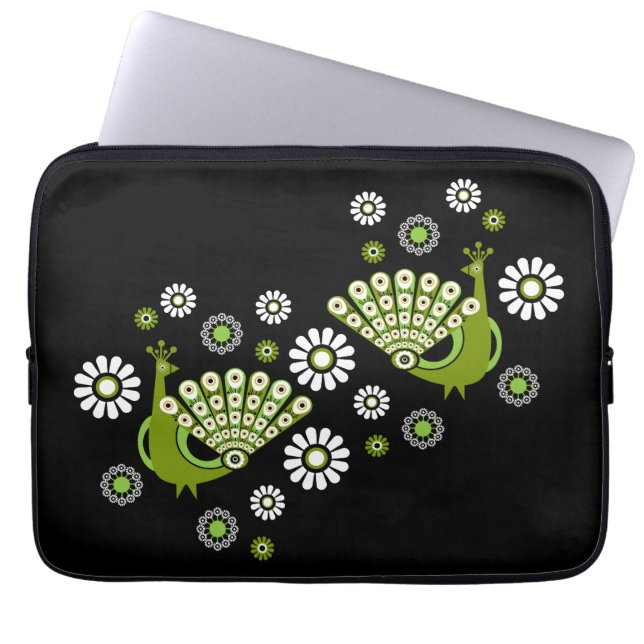 Housse Pour Ordinateur Portable Pheasant Peacock Art (Devant)